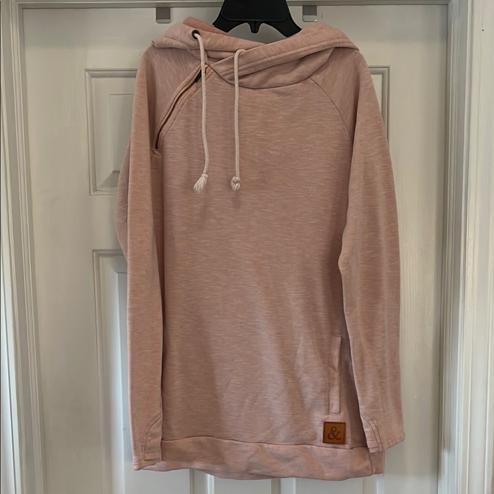 Ampersand Women's Pink Hoodie Sweater